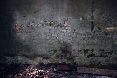 View of abandoned wall