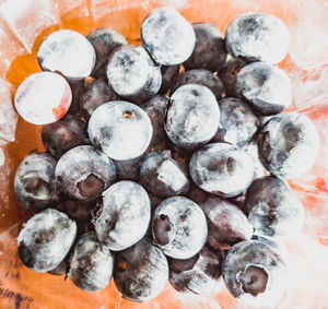 Full frame shot of blueberries