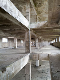 Interior of abandoned building