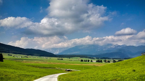 Scenic view of landscape against sky