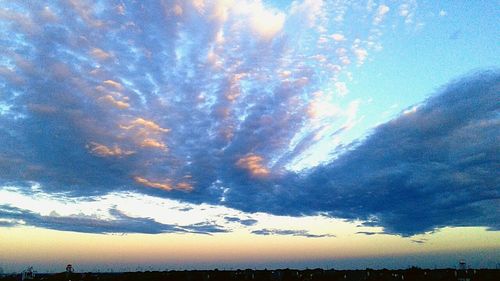 Scenic view of cloudy sky