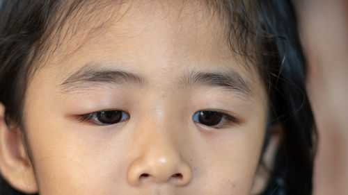 Close-up portrait of girl