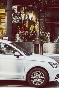 Car parked on wall