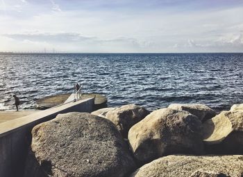 Scenic view of sea against sky