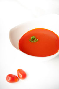 Close-up of red tomatoes in bowl