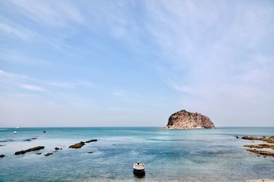 Scenic view of sea against sky