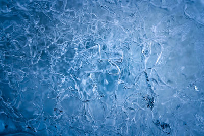 Full frame shot of ice crystals