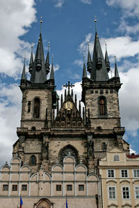 Low angle view of church against sky