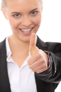 Portrait of a smiling young woman