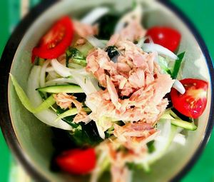 Close-up of salad in plate