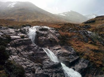 River flowing through rocks