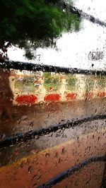 Rain drops on glass window