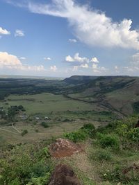 Scenic view of landscape against sky