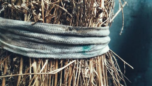 Close-up of fishing net