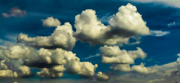 Low angle view of clouds in sky