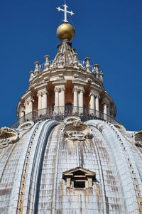 Tourists visiting the cupola of the saint peter's basilica in vatican city 