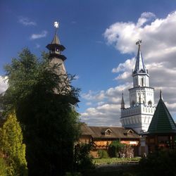 View of church against cloudy sky