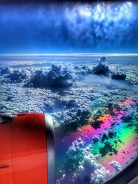 Close-up of sea against sky