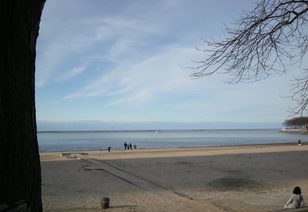 beach, sea, horizon over water, sand, shore, water, sky, tranquility, tranquil scene, scenics, beauty in nature, nature, leisure activity, vacations, lifestyles, incidental people, tree, men, tourist