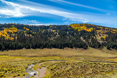 Scenic view of landscape against sky