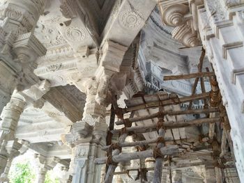 Low angle view of old building