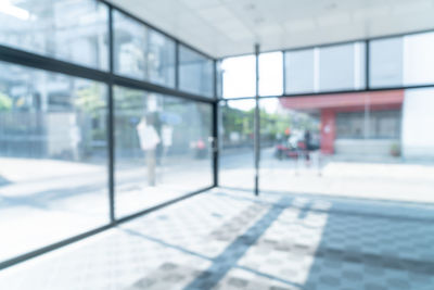 People walking in building