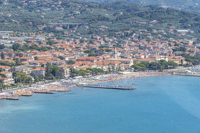 Aerial view of diano marina