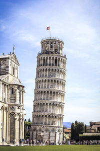 Low angle view of historical building against sky