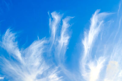 Low angle view of clouds in sky