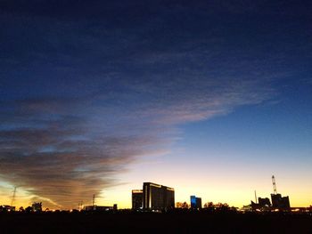 Cityscape at sunset