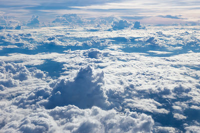 Aerial view of cloudscape