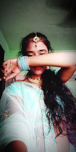 Portrait of beautiful young woman