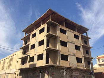 Low angle view of building against sky