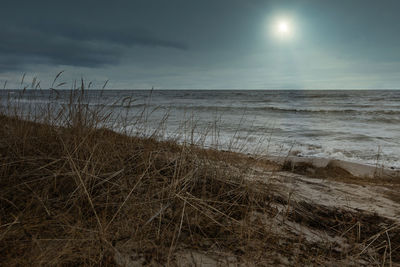 Scenic view of sea against sky