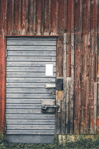 Close-up of closed door