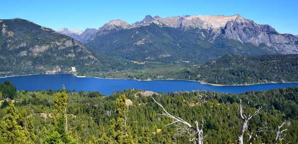 View of the lakes region from cerro campanaro