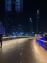 City street at night