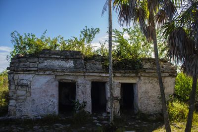 Abandoned built structure against sky