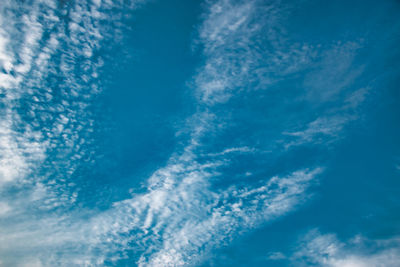 Low angle view of blue sky