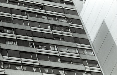 Low angle view of modern building in city