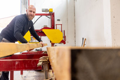 Man working at workshop