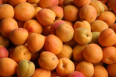 Full frame shot of oranges at market