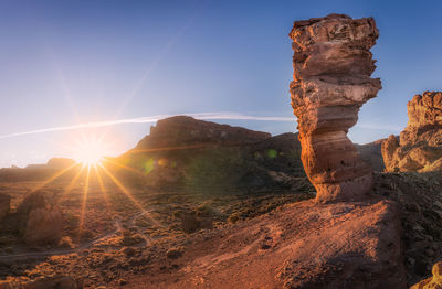 View of rock formations