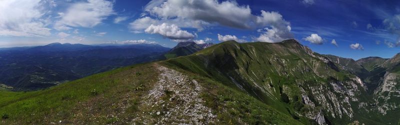 Panoramic view of landscape against sky