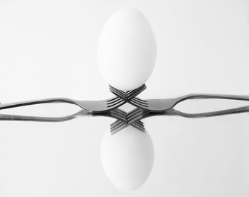 Close-up of lamp against white background