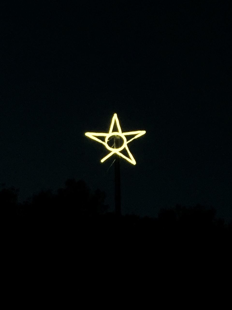 sky, star - space, tree, night, illuminated, outdoors, no people, space, astronomy