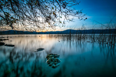 Sunset at the laacher lake...