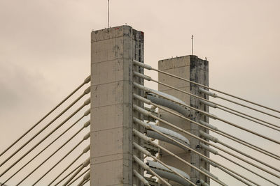 Low angle view of modern building against sky