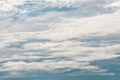 Low angle view of clouds in sky