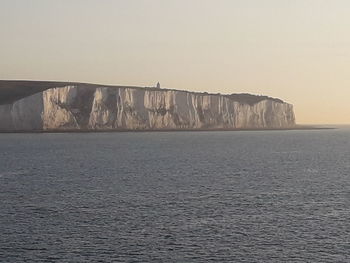 View of sea against clear sky